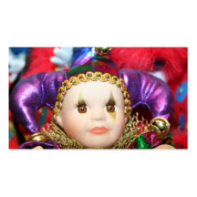 Mardi Gras Doll Business Cards