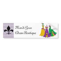 Mardi Gras Dress Shop Bumper Stickers