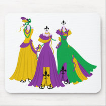 Mardi Gras Dress Shop Mousepads