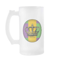 Mardi Gras Flag Crown Coffee Mug