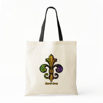 Mardi Gras Fleur de lis Canvas Bags