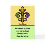 Mardi Gras Fleur de lis Cards