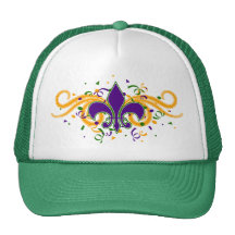 Mardi Gras Fleur-de-Lis Hat