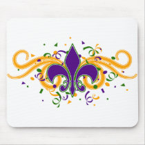 Mardi Gras Fleur-de-Lis Mousepad