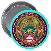 Mardi Gras Football think it's to early view notes Pinback Button