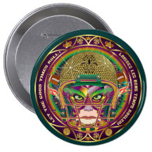 Mardi Gras Football think it's to early view notes Pinback Button