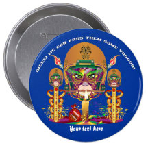 Mardi Gras Football think it's to early view notes Pinback Buttons
