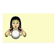 Mardi Gras Fortune Teller Business Card