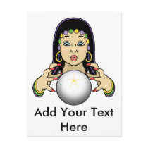 Mardi Gras Fortune Teller Post Cards