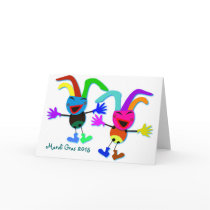 Mardi Gras Gifts: 003 Kids festival Greeting Card
