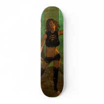 "Mardi Gras Girl" 2009 Custom Skateboard Deck Sexy