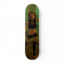 "Mardi Gras Girl" 2009 Custom Skateboard Deck Sexy
