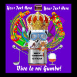 Mardi Gras Gumbo King View Hints please posters