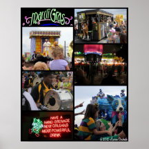 Mardi Gras in New Orleans Poster
