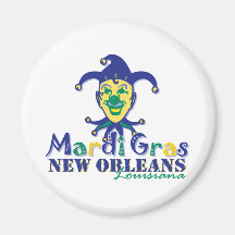 Mardi Gras Jester - NOLA Fridge Magnets