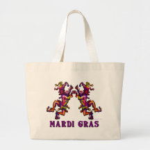 Mardi Gras Jesters Tote Bag