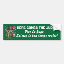 Mardi Gras Judge 30 colours view notes Bumper Sticker