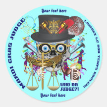 Mardi Gras Judge 30 colours view notes Important Stickers