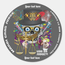 Mardi Gras Judge 30 colours view notes Important Stickers