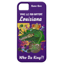 Mardi Gras King Gator Important View Hints iPhone 5 Covers