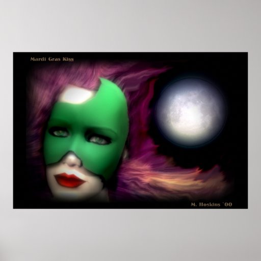 Mardi Gras Kiss Print