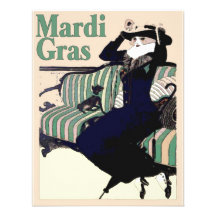 Mardi Gras  Lady Invitations