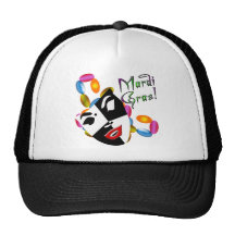 Mardi Gras Mask Apparel and Gifts! Trucker Hats