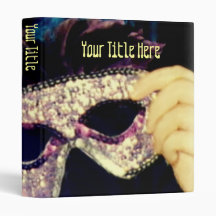Mardi Gras Mask binder
