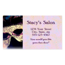 Mardi Gras Mask business card