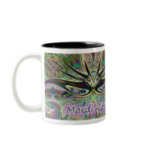 Mardi-Gras Mask Coffee Cup Mugs