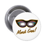 Mardi Gras mask buttons