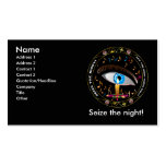 Mardi Gras Mask-Seize the night Business Card Template
