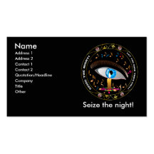 Mardi Gras Mask-Seize the night Business Card Template