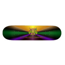 Mardi-Gras-Mask-The-Queen-V-2 Custom Skateboard