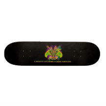 Mardi-Gras-Mask-The-Queen-V-3 Custom Skateboard