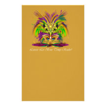 Mardi-Gras-Mask-The-Queen-V-4 Papiers À Lettres