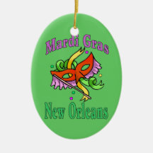Mardi Gras Masking Ornaments