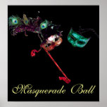 MARDI GRAS MASQUERADE BALL ,Black