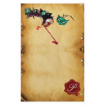 MARDI GRAS MASQUERADE Parchment Wax Seal Monogram Stationery