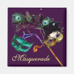 MARDI GRAS MASQUERADE PARTY FRIDGE MAGNET