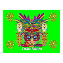 Mardi Gras Mojo Priestess View Notes Please Postcards
