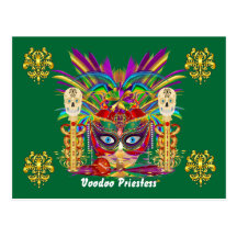 Mardi Gras Mojo Priestess View Notes Please Post Card