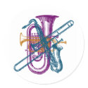 Mardi Gras Music stickers