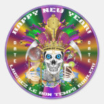 Mardi Gras New Year Customize View Notes Please Sticker
