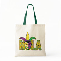 Mardi Gras NOLA Jester Canvas Bags