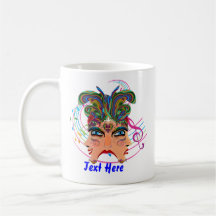 Mardi Gras Party Clown View Hints Please Coffee Mug