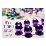 Mardi Gras Party Invitation Greeting Card