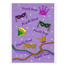 Mardi Gras Party Invite