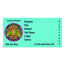 Mardi Gras Photo Business View Notes Please Personalized Photo Card