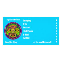 Mardi Gras Photo Business View Notes Please Custom Photo Card
